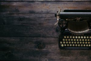 Image of Corona typewriter on wooden table