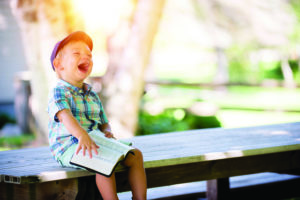 photo of a boy who loves to readd