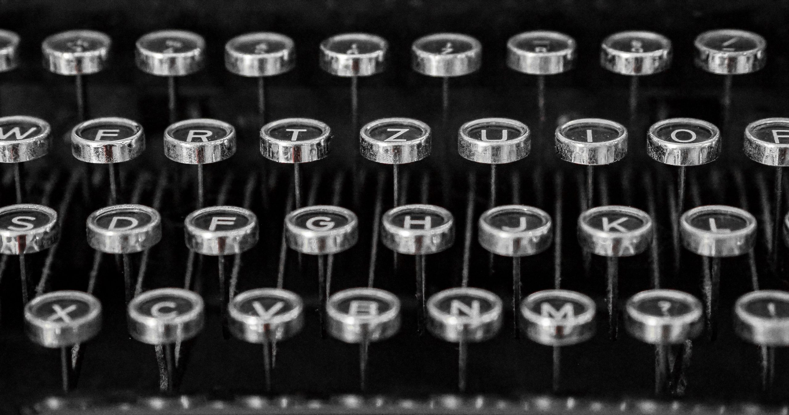image of a typewriter keyboard